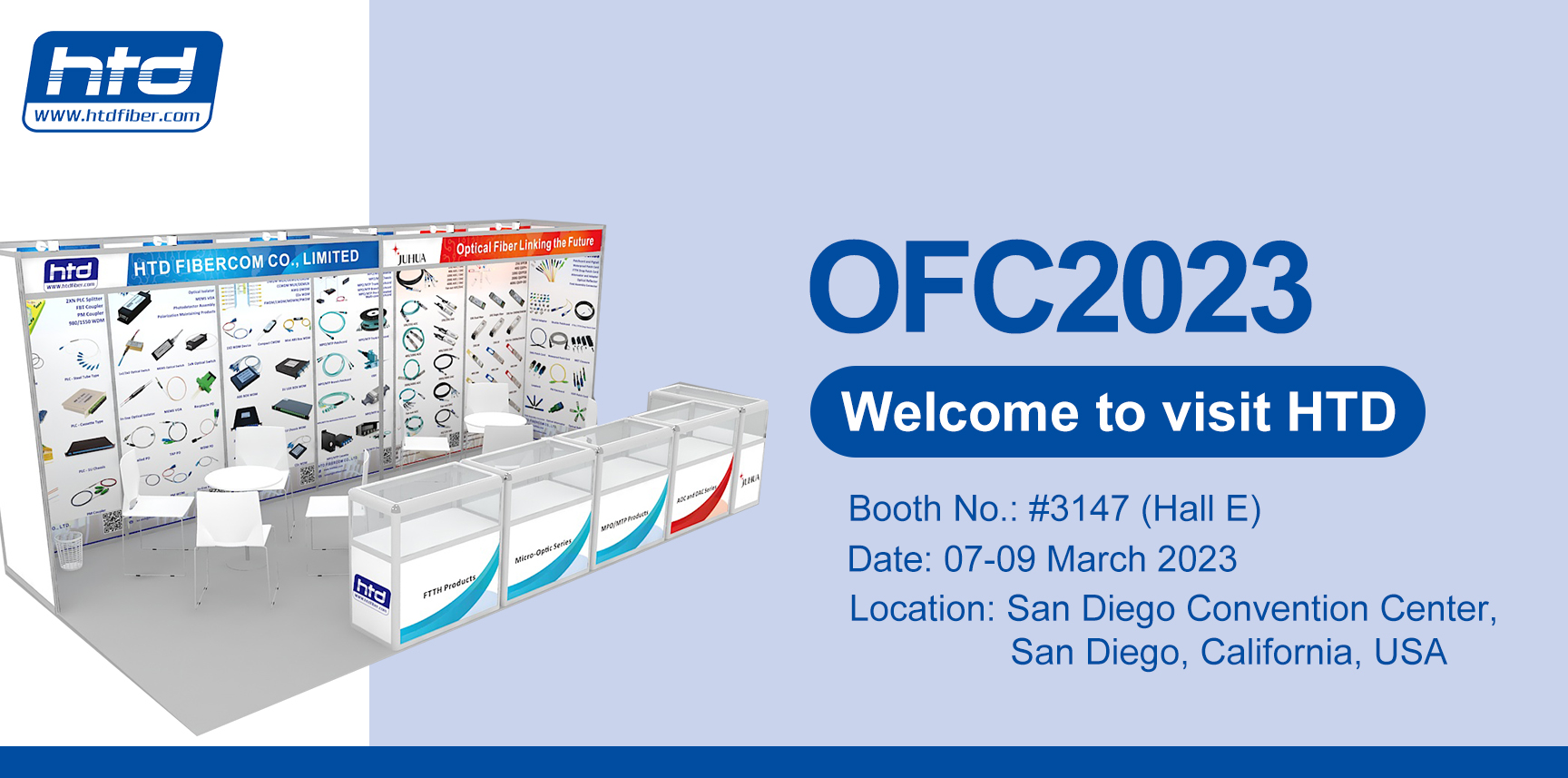 HTD will participate in OFC 2023 please pay attention